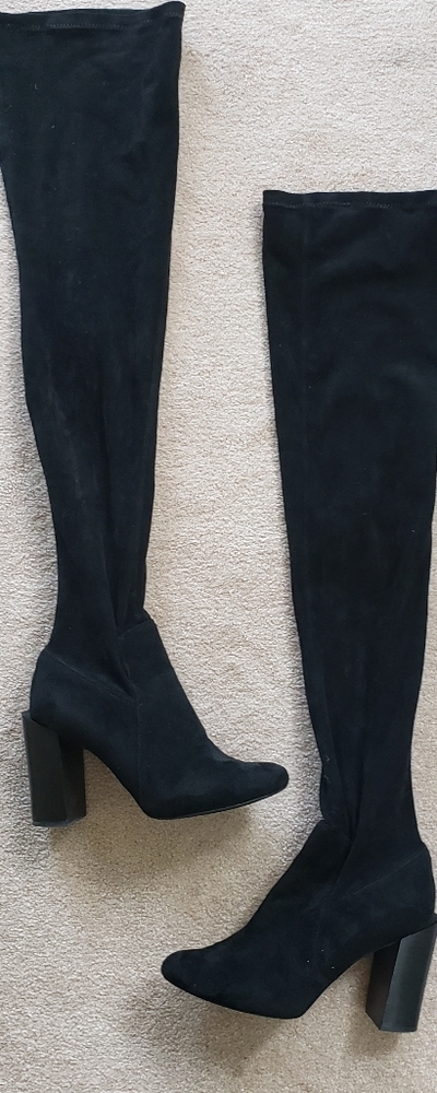 Stretchy Fabric Thigh High Boots